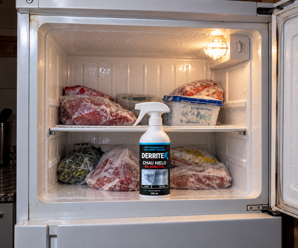 DERRITEX · Spray Descongelante para Freezer y Heladera 350 ml
