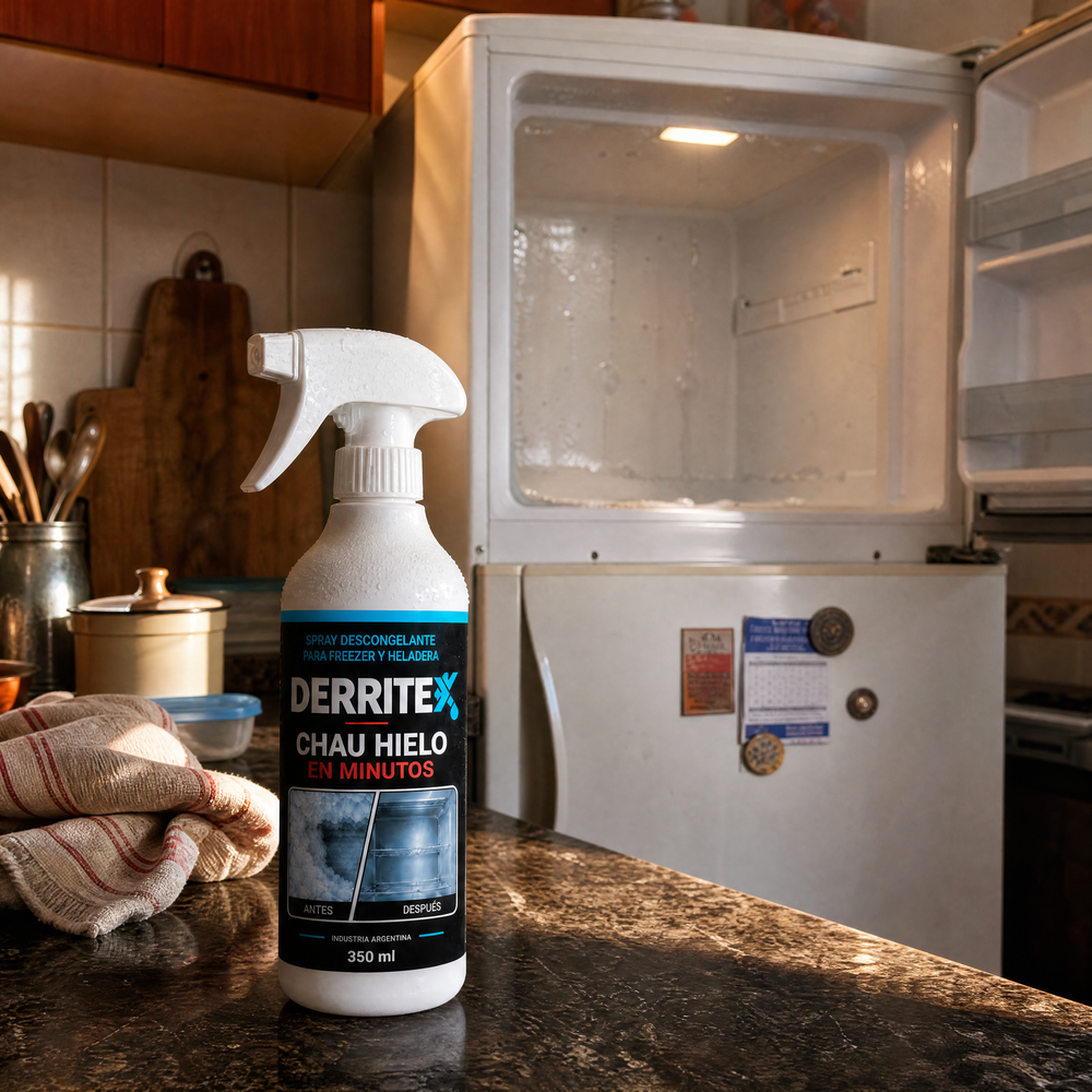 DERRITEX · Spray Descongelante para Freezer y Heladera 350 ml